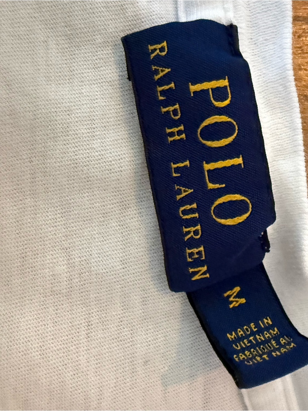 Ralph Lauren White Short-Sleeve Tee with Pink POLO Script - Picture 3 of 3